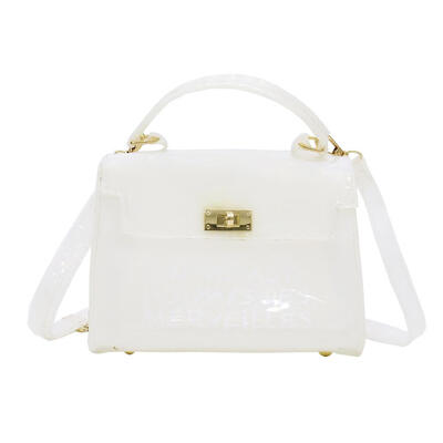 

Clear Transparent PVC Shoulder Bags Women Fashion Candy Color Jelly Handbag