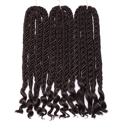

5PcsLot Faux Locs Crochet Hair With Curly Ends 20 Inch Dreadlocs Goddess Locs Crochet Braids Synthetic Braiding Hair Extension