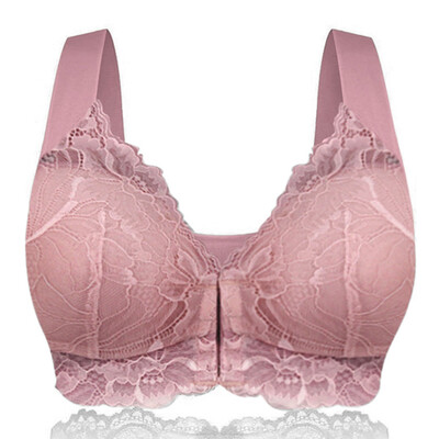 

〖Follure〗Womens Adjustable Sports Front Closure Extra-Elastic Breathable Lace Trim Bra
