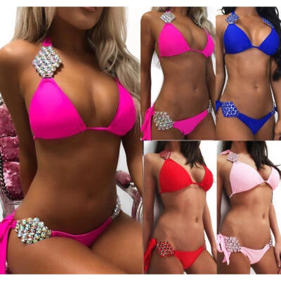 

Womens Padded Push-up Bikini Set Swimsuit Bathing Suit Swimwear Beachwear