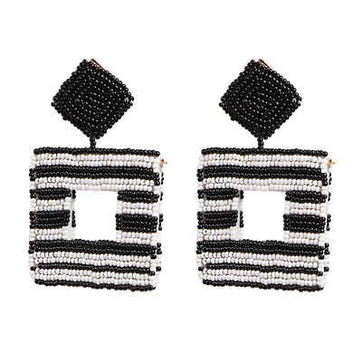 

2019 New Heart Beads Gold Metal Love Drop Earrings Hollow Geometric Earrings Women Gifts Jewelry Brincos Pendientes