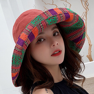 

Double-sided fishermans hat Korean casual big-brim sunshade hat outdoor fashion beach cap sun-proof hat