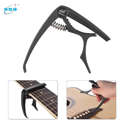 

eno EGC2 Guitar Capo Clamp Zinc Alloy Single-handed Quick Change with Bridge Pin Puller