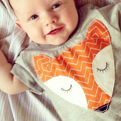 

2016 Newborn Kids Baby Infant Boy Girl Fox Romper Jumpsuit Outfits Clothes