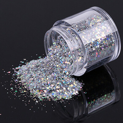 

Toponeto 10gBox Gold Sliver Nail Glitter Powder Shinning Nail Mirror Powder BU