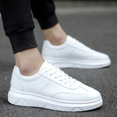 

Autumn canvas mens sports&leisure white shoes Korean version of the trend of shoes wild tide shoes white mens shoes