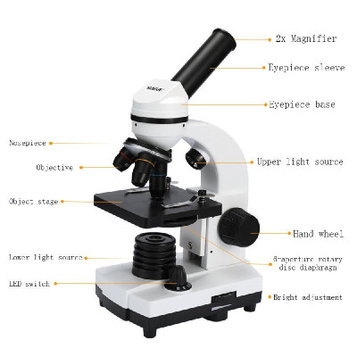 

1600x Children Student Science Experiment Microscope HD Detection Analysis Biological Instrument Microscopes