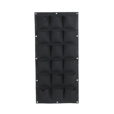 

147161825 Pockets Felt Hanging Grow Bags Vertical Wall Mount Planter for Yard Garden Home Decoration