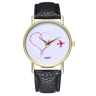 

Women Watches Exquistite Simple Luxury Fashion Cute Airplane Pattern Female Watch Reloj De Mujer Kol Saati