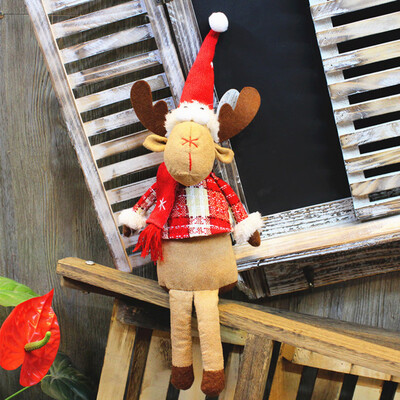 

〖Follure〗Christmas Decoration Christmas deer ornaments Doll Toy Xmas Elk Table Ornaments