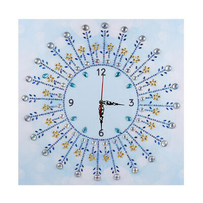 

DIY Special Shaped Diamond Painting Flower Wall Clock Crafts Home Art Decor