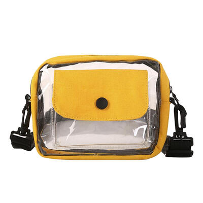 

Crossbody Messenger Handbags Women Transparent PVC Canvas Shoulder Bags