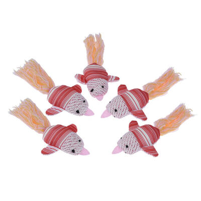 

5pcs Cat Teaser Wand Cartoon Replacement Head Pets Scratch Interactive Toys