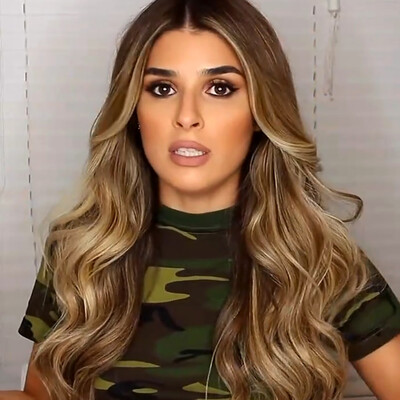 

〖Follure〗70CM Natural Brown Party Wig Long Curly Hair Fashion Girl Synthetic Wig