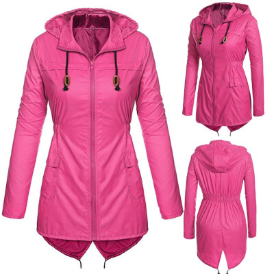 

〖Follure〗Womens Lightweight Hooded Raincoat Windproof Active Outdoor Outwear Jacket Coat