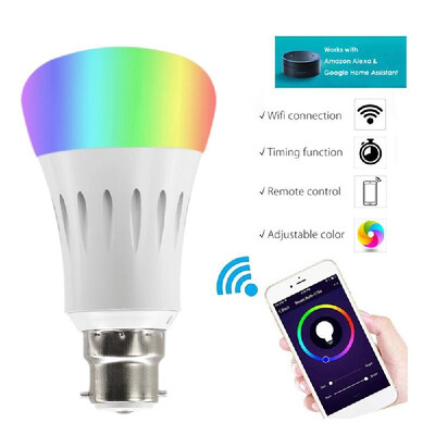 

2106 Smart WIFI LED Bulb WIFI Light RGB Multicolor LED Bulb 9W E2627 Dimmable Light Phone Remote Control Compatible with Alexa Go