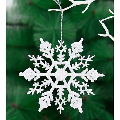 

Tailored Snowflake Glitter Christmas Xmas Hanging Tree Frozen Decorations