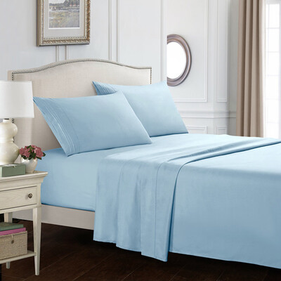 

Toponeto Bed Sheet Set Super Soft Microfiber Luxury Sheets 16 Inch Deep Pocket Wrinkle An