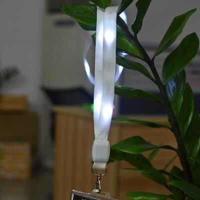 

FUNNYBUNNY Led Light with A Certificate Lanyard Label Badge Lanyard Nylon Flash Tag Booster Props Chritmas Decorations