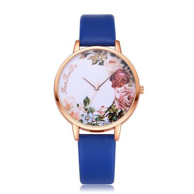 

FanTeeDa Brand Ladies Quartz Wristwatches Flower Rose Gold Dail Women Watch Girls Gift Clock Relogio Feminino Hot Sale 533