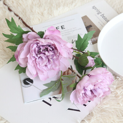 

Gobestart Artificial Silk Fake Flowers Peony Floral Wedding Bouquet Bridal Hydrangea Decor