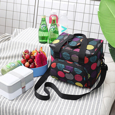 

Siaonvr 10L Insulated Cooler Lunch Bag Camping Picnic Box Shoulder Thermal Double Layer