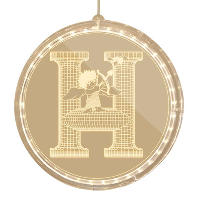 

Gobestart USB Letter Lights LED Light Up White Plastic Letters Hanging type AK