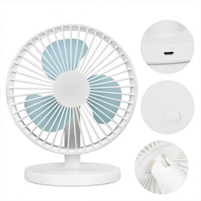 

Greensen 1Pc Mini Desktop USB Cooling Fan Super Mute Rechargeable Table Fans