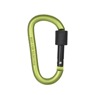 

Ultra Strength Metal Locking Carabiners Clip Outdoor Backpack Hanging D Shape Buckle Keychain Rings Gear for Hiking Camping