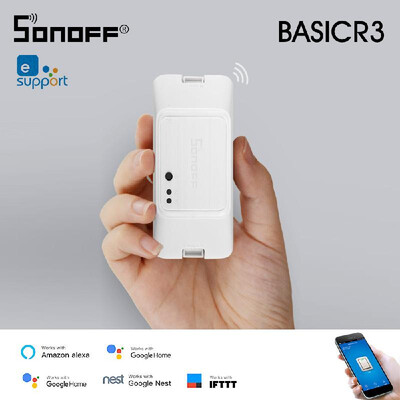 

SONOFF BASICR3 WIFI DIY Smart Switch With Timer Internet APP Voice LAN Control DIY Mode Work With Amazon Alexa Google Home Nest