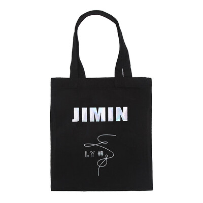 

Bangtan Boys Jungkook Jimin V Suga Jin J-Hope RM Printed Handle Tote Bags Handbag Messenger Shopping Bag