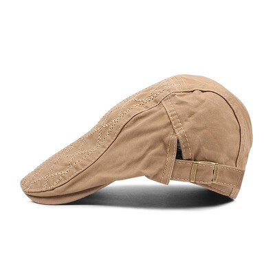 

Vintage Men Women Peaked Cap Casquette Breathable Beret Newsboy Hat Cabbie Headwear
