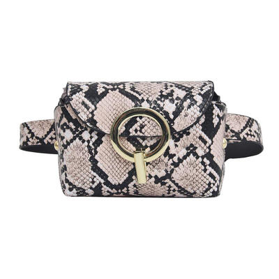 

Snake Print Shoulder Messenger Waist Bags Women Serpentine Fanny Chest Bags