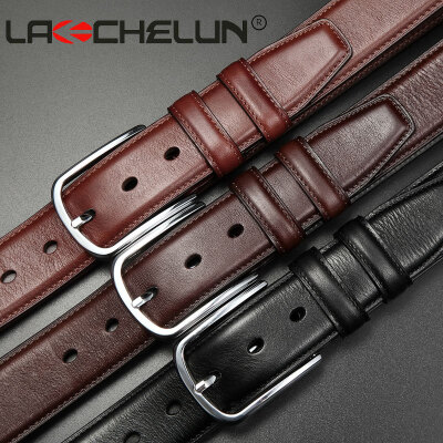 

Fashion first layer leather mens business belt casual pin buckle retro belt