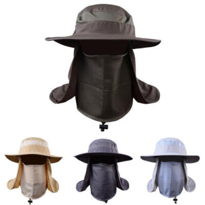 

Hiking Fishing Hat Outdoor Sport Wide Brim Sun Protection Neck Face Flap Cap Hot