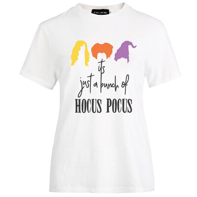 

Womens Funny Halloween T-Shirt Sister Witch Tee Top