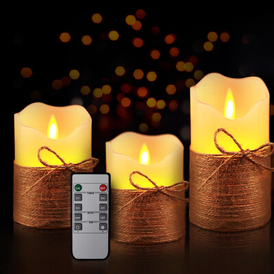 

〖Follure〗Romantic Flameless LED Electronic Candle Light Remote Control Timer FASHION 3pc