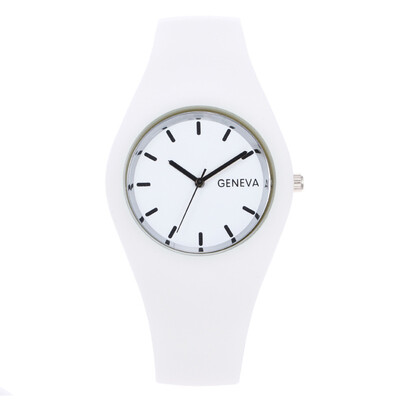 

Ultra-thin Geneva candy color silicone watch student jelly fashion tide casual silicone watch