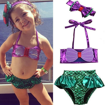 

Stripe Toddler Kids Baby Girls Swimsuit Swimwear Bathing Suit Tankini Bikini Set