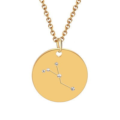 

Necklace Women Sweet Simple Jewelry Cartoon Twelve constellations Tag Pendants Clavicle Delicate Cute Necklace collares