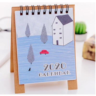 

Toponeto 2020 Cute Cartoon Mini Table Desk Calendar memorandum Plan Calendar