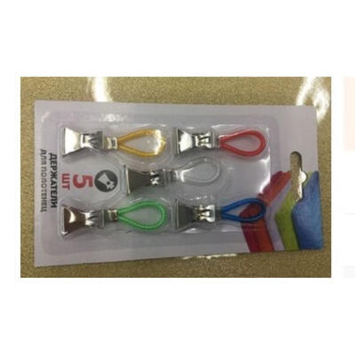 

510pcs Tea Towel Hanging Clips Clip on Hooks Loops Hand Towel Hangers NEW