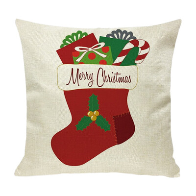 

〖Follure〗New Christmas Cotton Linen Pillow Case Sofa Cushion Cover Home Decor