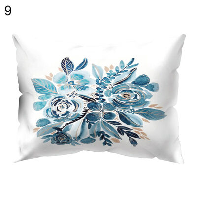 

Fresh English Letters Cloud Flower Pillow Case Cushion Cover Sofa Bed Cafe Decor