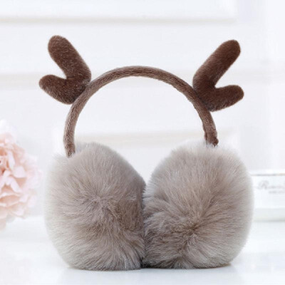 

Ear Muffs Winter Fall Cute Warm-Keeping Earmuffs Christmas Day Girl Lovely Deerlet Horn Ear Warmers