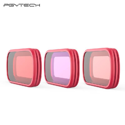 

PGYTECH 3pcs Professional Diving Lens Filters Accessory Kit Set with Storage Case Iron Absorbing Design for DJI Osmo Pocket Gimbal