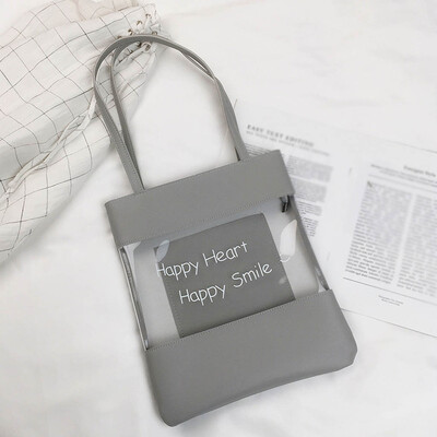 

Tailored Womens Fashion Transparent Handbag Large Capacity Shoulder Bag Handbag