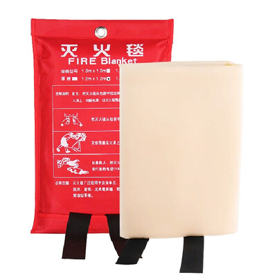 

Bailu fire blanket fire extinguisher with car home hotel office building fire blanket fiberglass emergency blanket 15m15m bag