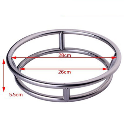 

Stainless Steel Wok Ring Wok Cabinet Thick Double Layers Anti-Scalding Insulation Pot Pad Kitchen Ring Pot Rack Storage Rack