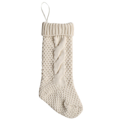 

Tailored Christmas Holiday Knitted Stocking Hanging Crochet Stock Tree Ornament Decor RD